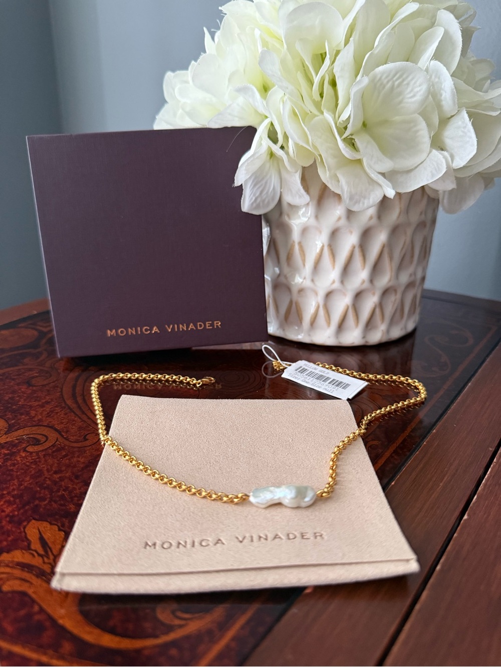 MONICA VINADER NURA BIWA PEARL NECKLACE